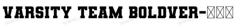 Varsity Team BoldVer字体转换
